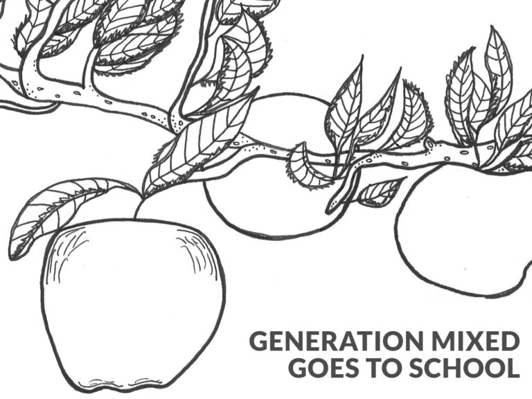 Generation Mixed Goes to School booklet cover artwork