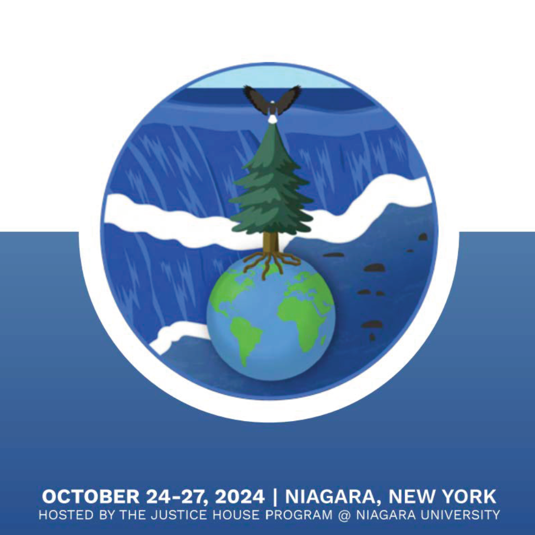 Peace and Justice Studies Association conference logo, Niagara, New York
